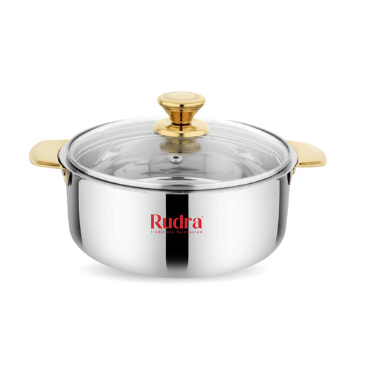 Casserole Glass Lid Gold (RU1011)