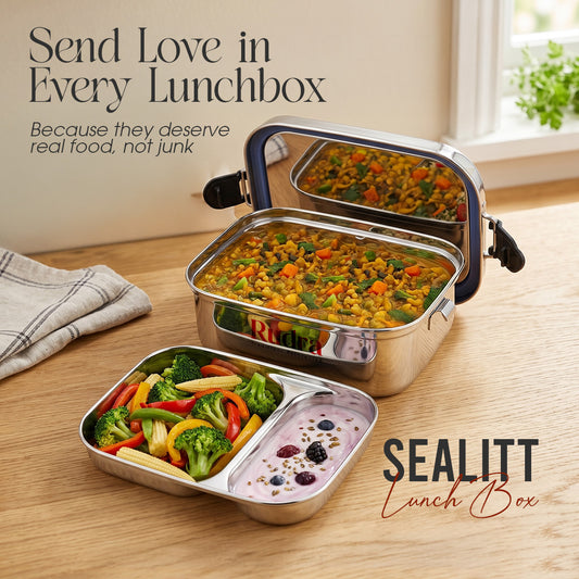 Sealitt Leak Proof Lunch Box With Inner Plate