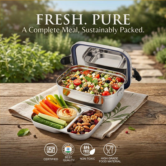 Sealitt Leak Proof Lunch Box With Inner Plate