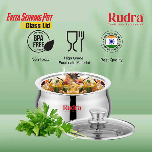 Evita Glass Serving Pot (RU1025)