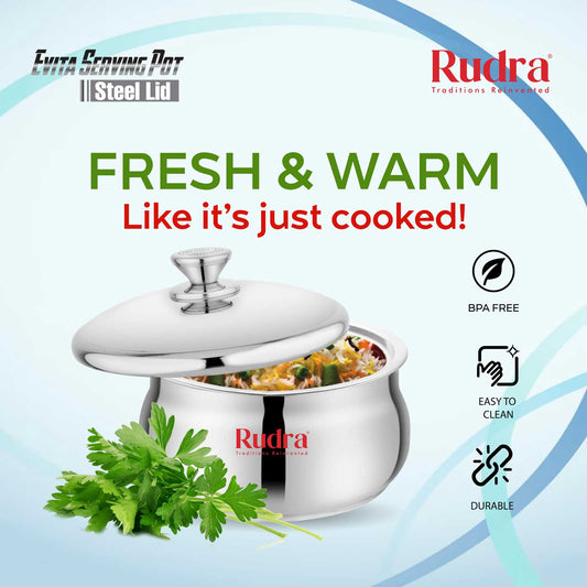 Evita Steel Serving Pot (RU1024)