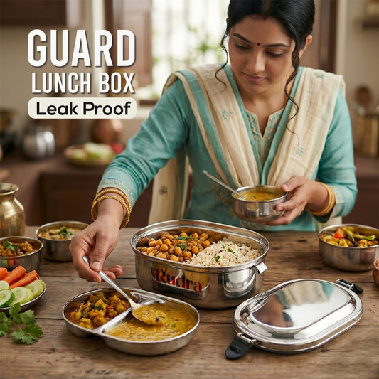 Guard Leak Proof Lunch Box With Inner Plate