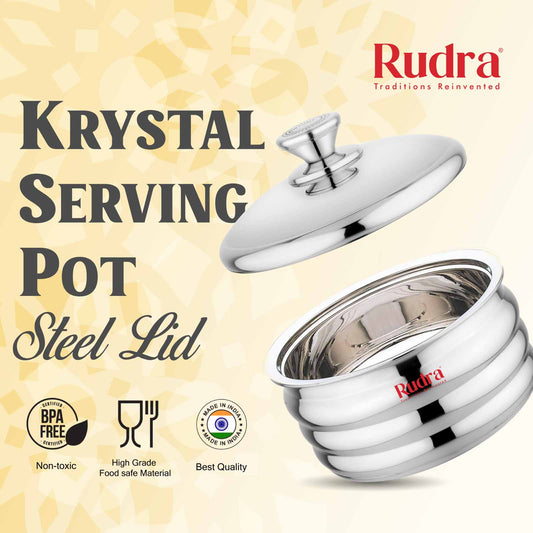 Krystal Serving Pot (Steel Lid)