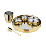 rudra gold dining thali, tableware